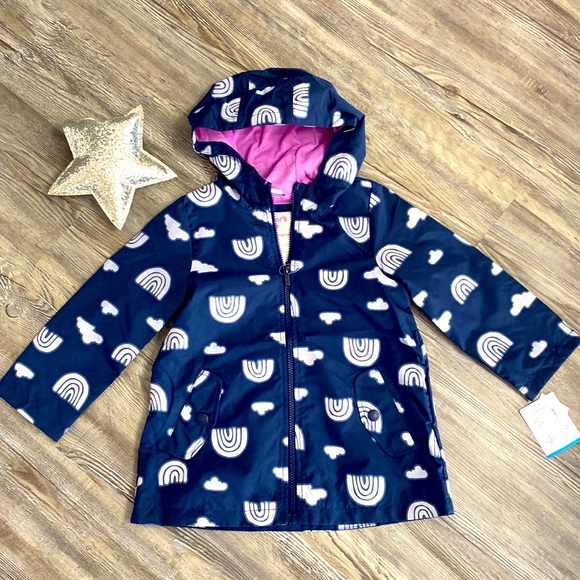 Carter's Jackets & Coats Nwt Girls 5t Rain Jacket Carters Rainbows